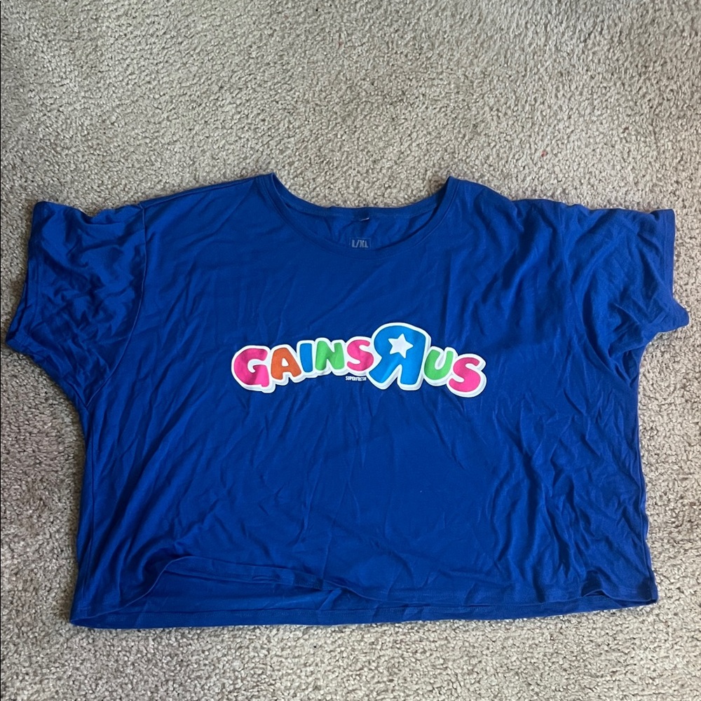 Superfresh Gains R Us crop tee